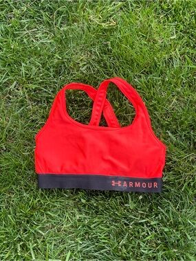 Under Armour Activewear Neon Keyhole Back Racerback Sports Bra M